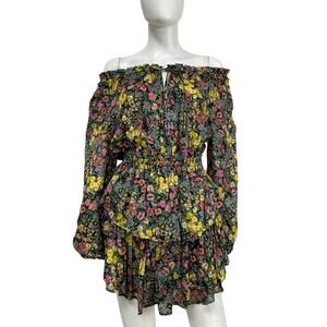 vailia organza eyelet mini dress LoveShackFancy Vailia Eyelet Strapless Minidress
